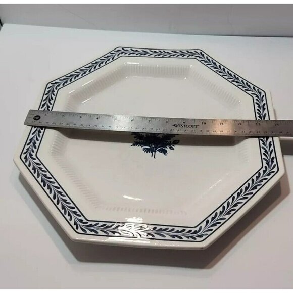 Vtg 1776 Independence Ironstone Octagon Platter by Castleton China Made in Japan - Picture 11 of 12